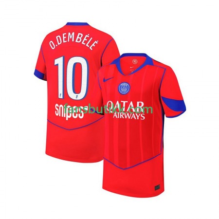 Fotballdrakt Paris Saint-Germain Ousmane Dembele 10 Tredjetrøye 2025-2026 Kortermet